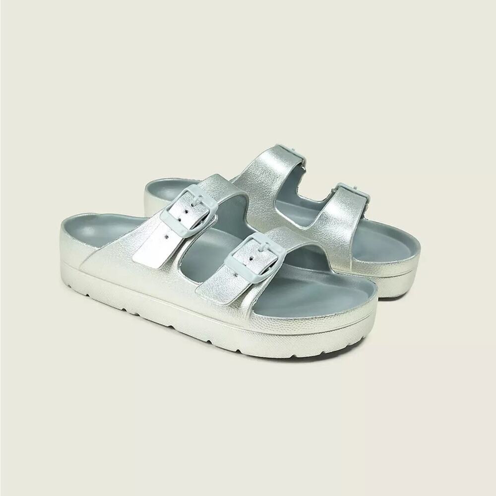 Lane Bryant Gunmetal Everyday Double-Band Slide